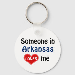 Someone in Arkansas Loves me Key Ring