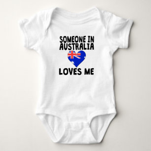 Someone In Australia Loves Me Baby Bodysuit