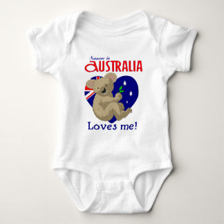 Someone in Australia Loves Me Koala Baby Bodysuit