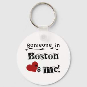 Someone in Boston Key Ring