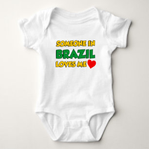 Someone In Brazil Loves Me Baby Bodysuit