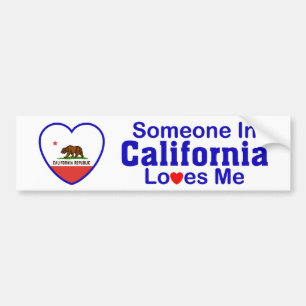 Someone In California Loves Me Bumper Sticker