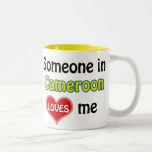 Someone in Cameroon loves me Two-Tone Coffee Mug