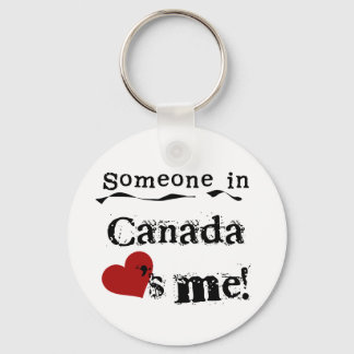 Someone In Canada Loves Me Key Ring