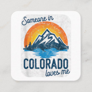 Someone In Colorado Loves Me Square Business Card