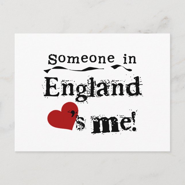 Someone In England Loves Me Postcard (Front)