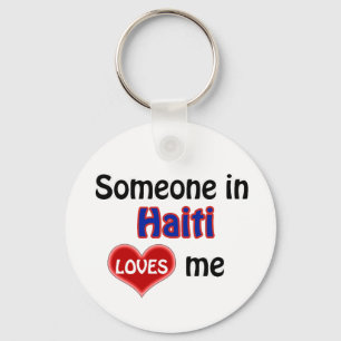 Someone in Haiti Loves me Key Ring