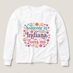 Someone in Indiana Loves Me Boho Hippie Design