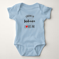 Someone In Indiana Loves Me Map Baby Bodysuit