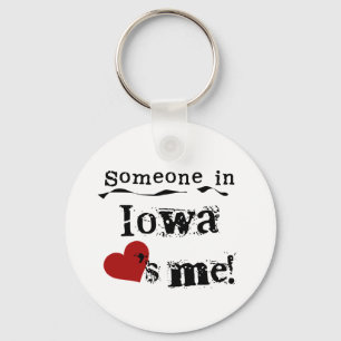 Someone In Iowa Loves Me Key Ring