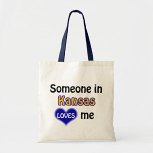 Someone in Kansas loves me Tote Bag
