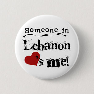 Someone In Lebanon Loves Me 6 Cm Round Badge
