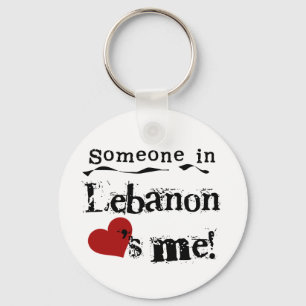 Someone In Lebanon Loves Me Key Ring