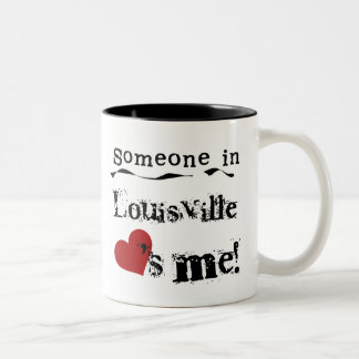Someone in Louisville Two-Tone Coffee Mug