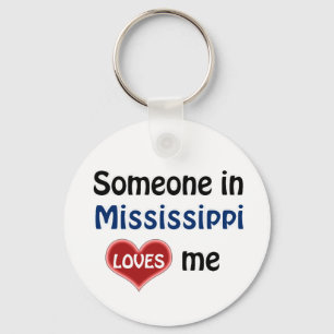 Someone in Mississippi Loves me Key Ring