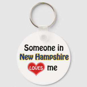 Someone in New Hampshire Loves me Key Ring