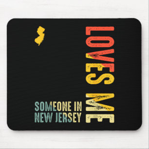 Someone In New Jersey Loves Me Clic Retro State Mouse Pad