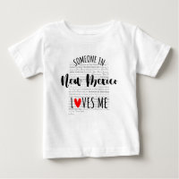 Someone In New Mexico Loves Me Map Baby T shirt