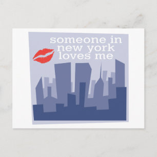 Someone In New York Love Me Postcard