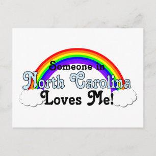 Someone in North Carolina Loves Me Postcard