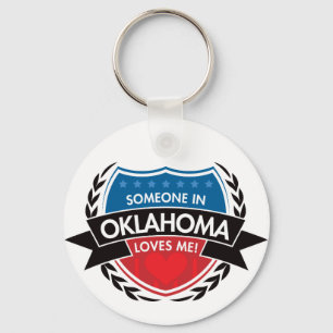 Someone In Oklahoma Loves Me Key Ring