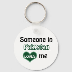 Someone in Pakistan Loves me Key Ring