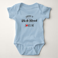 Someone In Rhode Island Loves Me Map Baby Bodysuit