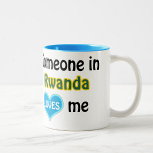 Someone in Rwanda loves me Two-Tone Coffee Mug