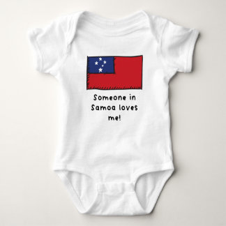 Someone in Samoa Loves Me Samoan Flag Baby Bodysuit