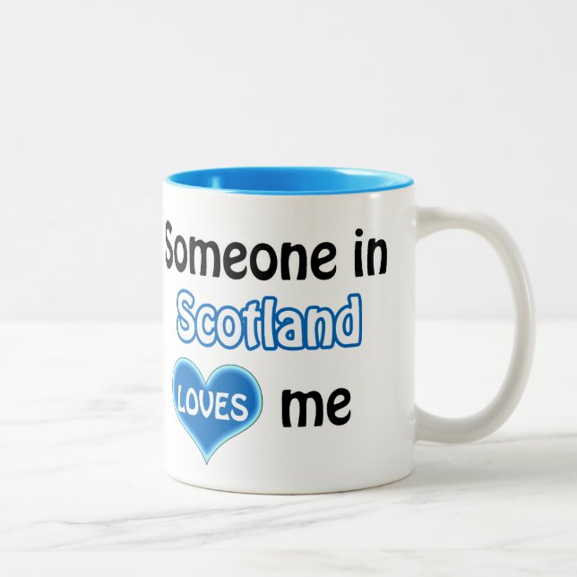 Someone in Scotland loves me Two-Tone Coffee Mug (Right)