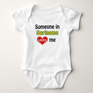 Someone in Suriname loves me Baby Bodysuit