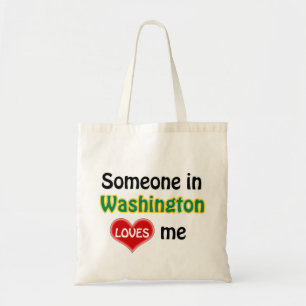 Someone in Washington loves me Tote Bag