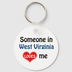 Someone in West Virginia Loves me Key Ring