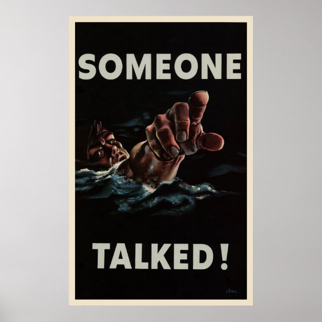 Someone Talked Poster (Front)