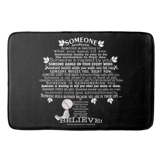SOMEONE Tree Bath Mat (Front)