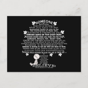 SOMEONE Tree Postcard