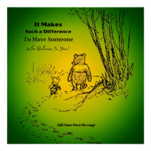 "Someone Who Believes In You" Quote Glossy Poster