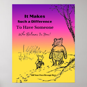 "Someone Who Believes In You" Quote Poster