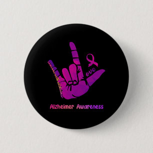 Someone with Alzheimer Love Alzheimer Awareness Sh 6 Cm Round Badge