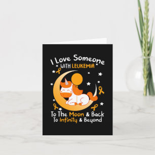 Someone With Leukaemia Awareness Orange Ribbon Wom Card