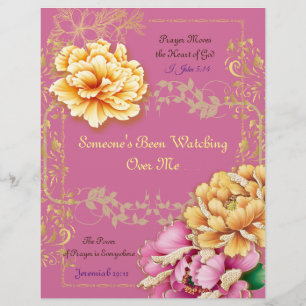 Someone's Been Watching Over Me Poem Paper