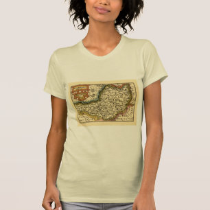 Somerset County England Old Antiquarian Atlas Map T-Shirt