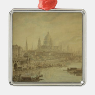 Somerset House, St. Paul's Cathedral and Blackfria Metal Tree Decoration