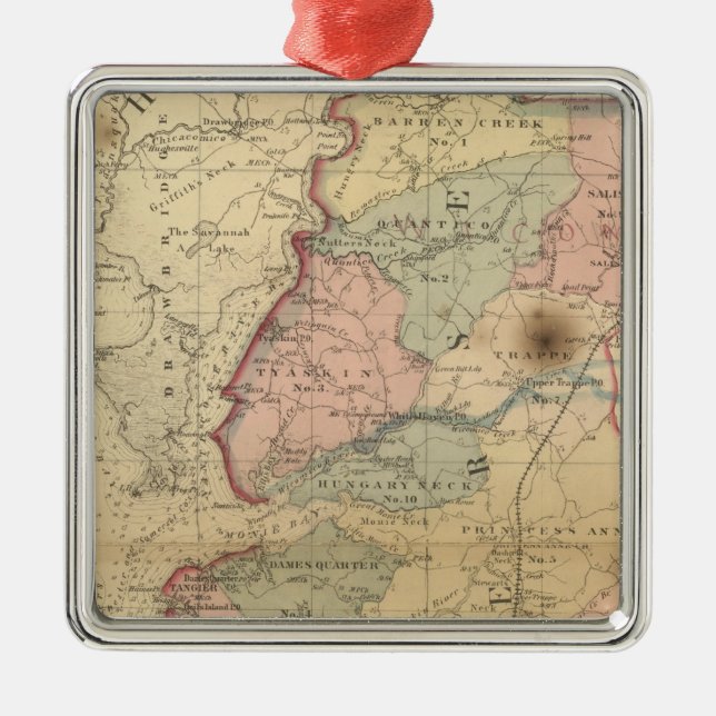 Somerset Metal Tree Decoration (Front)