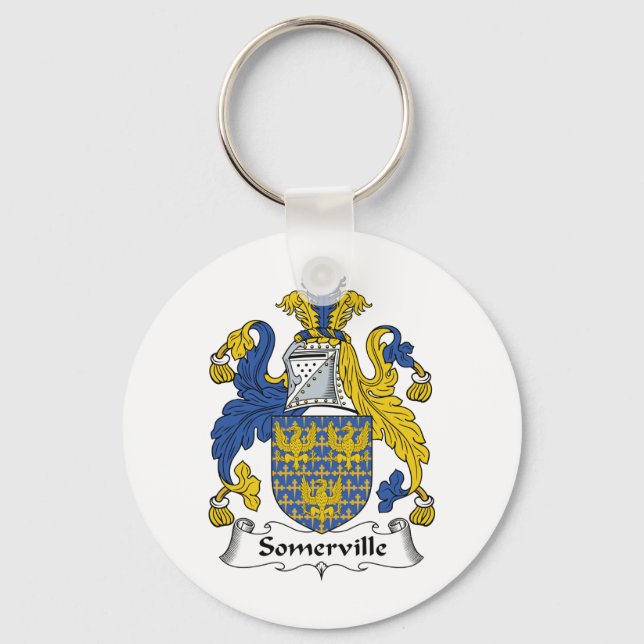 Somerville Family Crest Key Ring (Front)