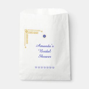 Something Blue and Greek Bridal Shower Favour Bags