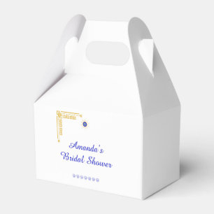Something Blue and Greek Bridal Shower Favour Box