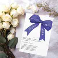 Something blue before I do bow Bridal Shower