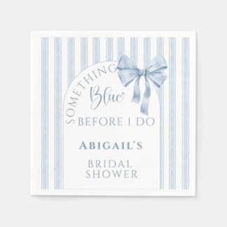 Something Blue Before I Do Bow  Napkin