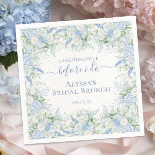 Something Blue Before I Do Bridal Brunch Napkin